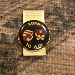 Born to Win vintage money clip